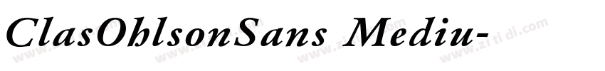 ClasOhlsonSans Mediu字体转换
